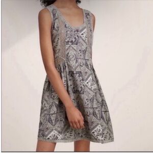 Aritzia Golden by TNA Boho Mini Dress